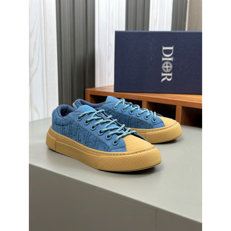 D*or and stone island b33 sneaker blue and brown
