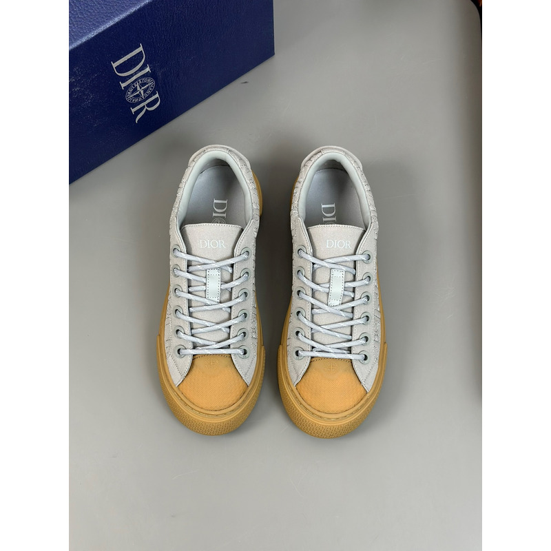 D*or and stone island b33 sneaker sliver and brown