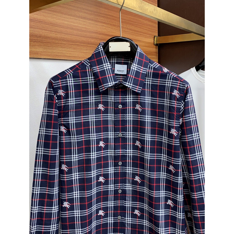 B**rry long sleeves shirt navy blue