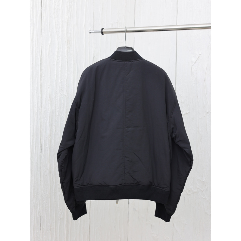 D*or x stone island habotai silk blend bomber jacket black