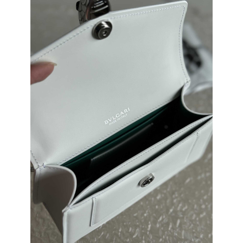 B*l*ai serpenti forever mini top handle bag white