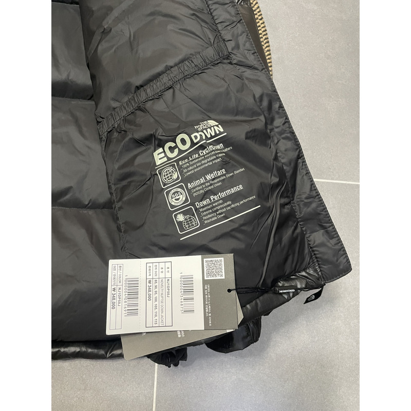 the n0*h F**e nuptse down jacket black