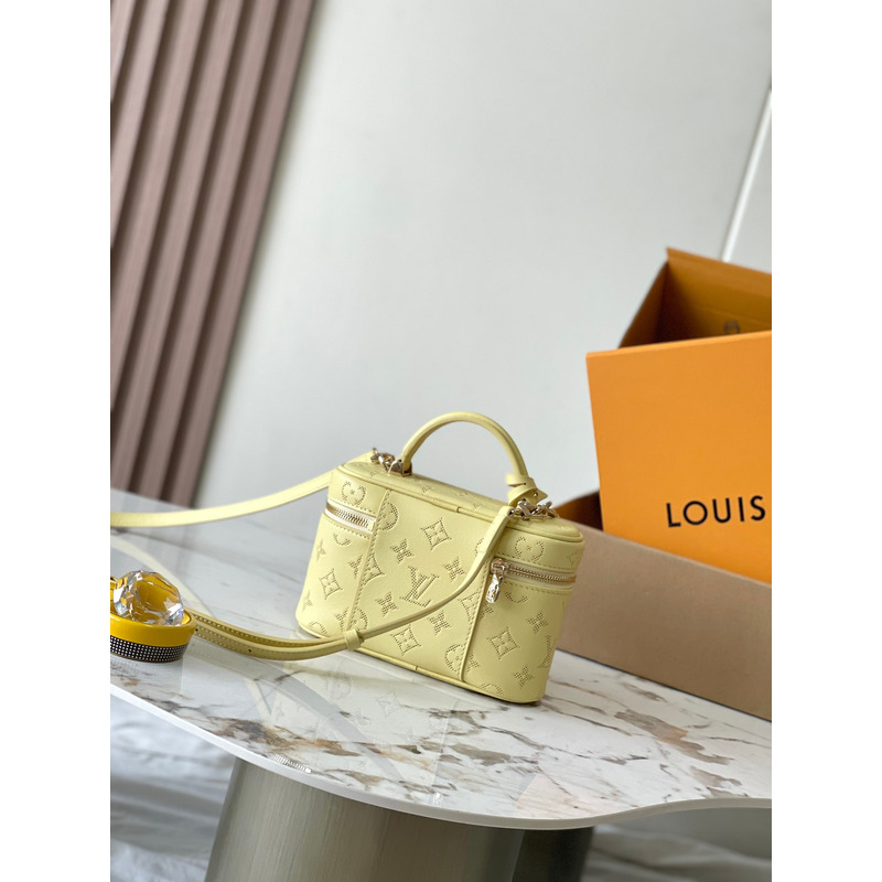 l**is V*t*n vanity chain pouch in yellow