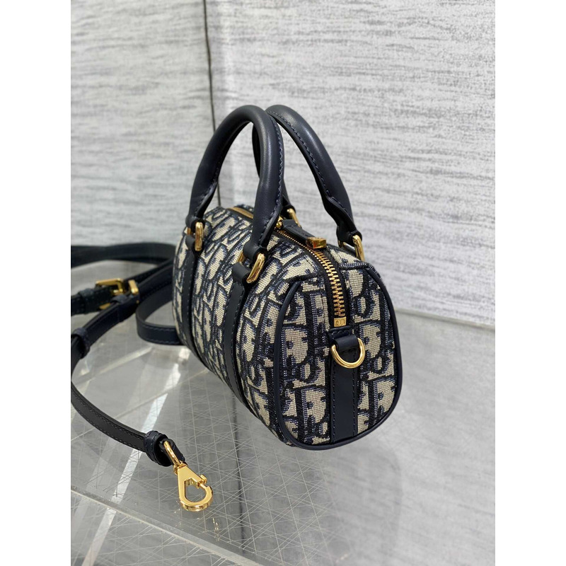 D*or groove 16 mini bag blue D*or oblique jacquard
