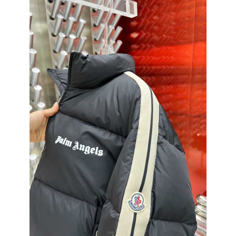 Moncler &  Palm Angels Rodman Quilted Tech-Jersey Down Jacket Black