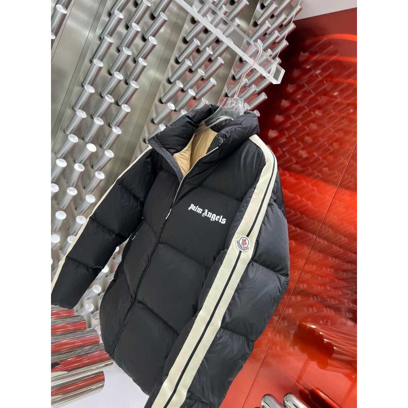 Moncler &  Palm Angels Rodman Quilted Tech-Jersey Down Jacket Black