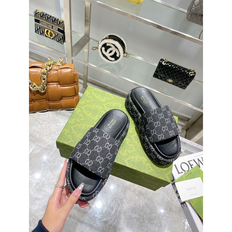 g*u*i angelina gg S*p*e platform slide black