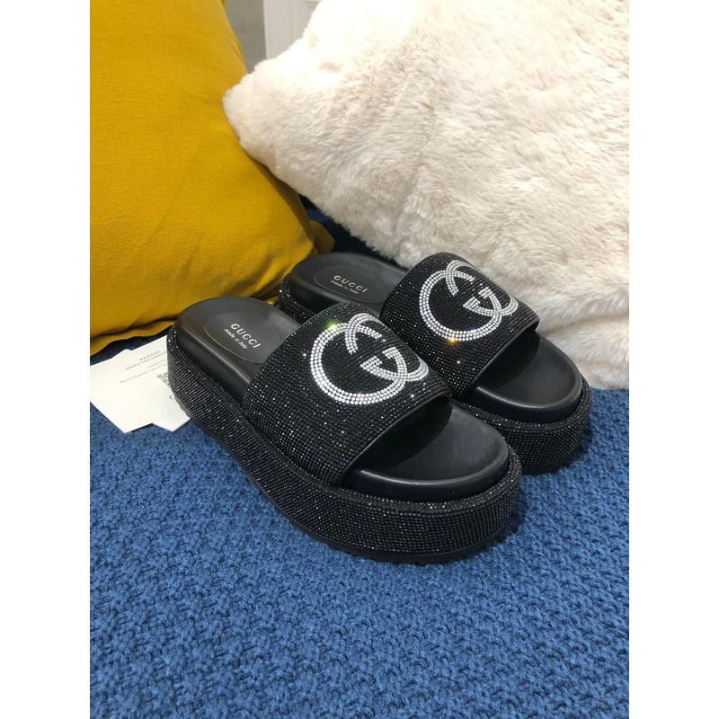 g*u*i double g Di*m*nd shinny platform black