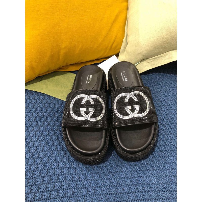 g*u*i double g Di*m*nd shinny platform black