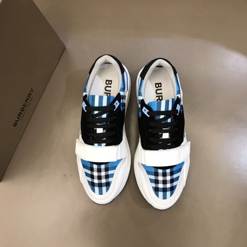 B**rry vintage check suede and leather shoes