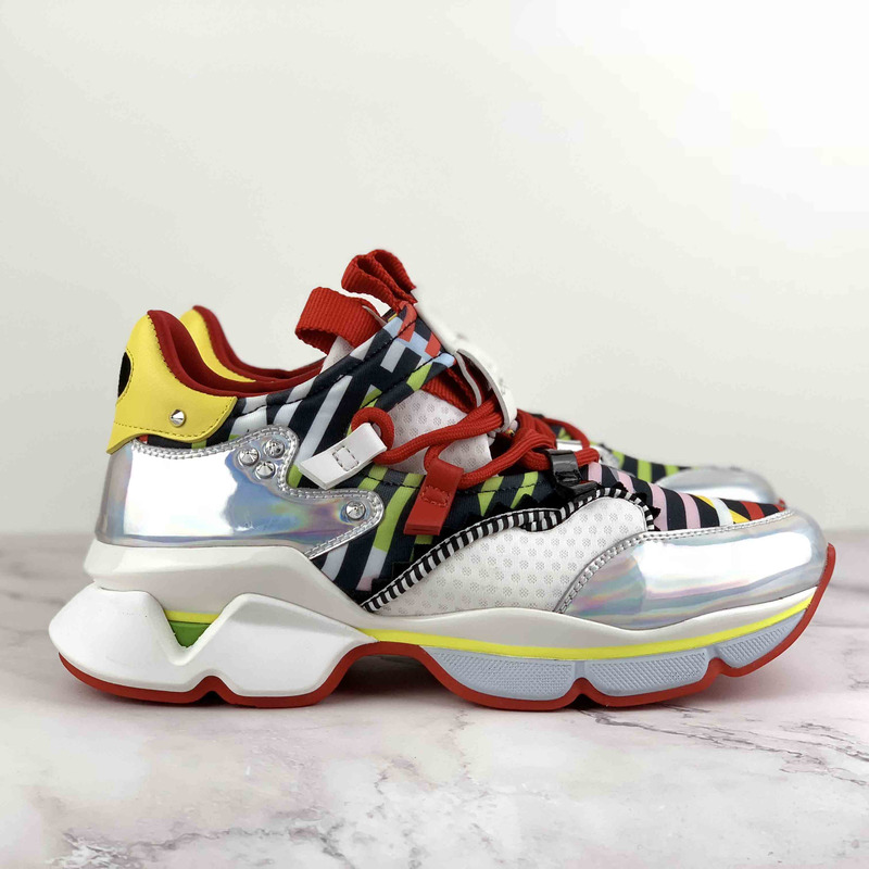 Ch**an louboutin multicolored red runner donna