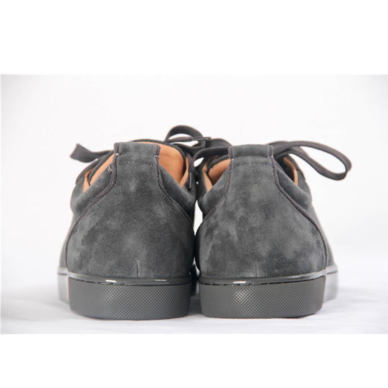 [made  to order] ch**an louboutin S*per perfect fusian l**is junior spike camo suede sneakers made to order