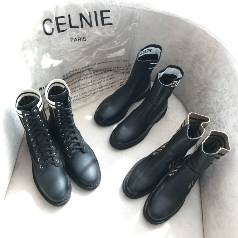 F**di rockoko ff combat boots