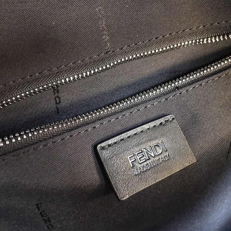 F**di black nylon backpack
