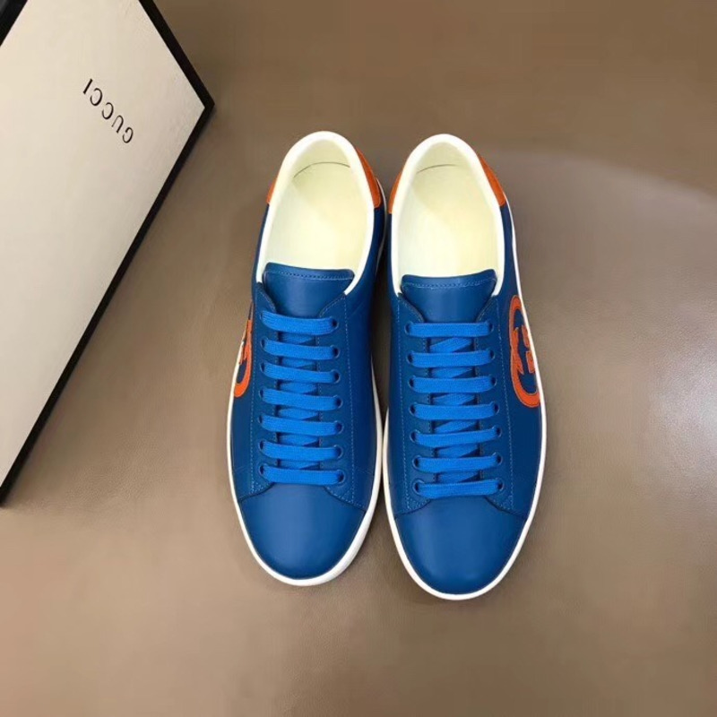 G*u*i ace sneaker with interlocking