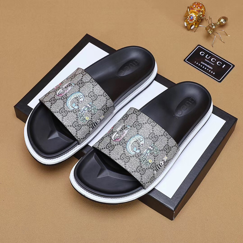 G*u*i logo slide sandal