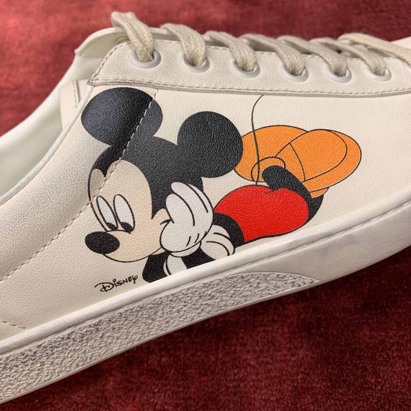 G*u*i ace sneaker with mickey print