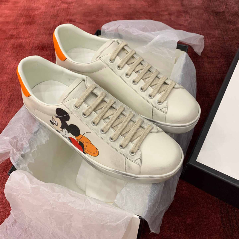 G*u*i ace sneaker with mickey print