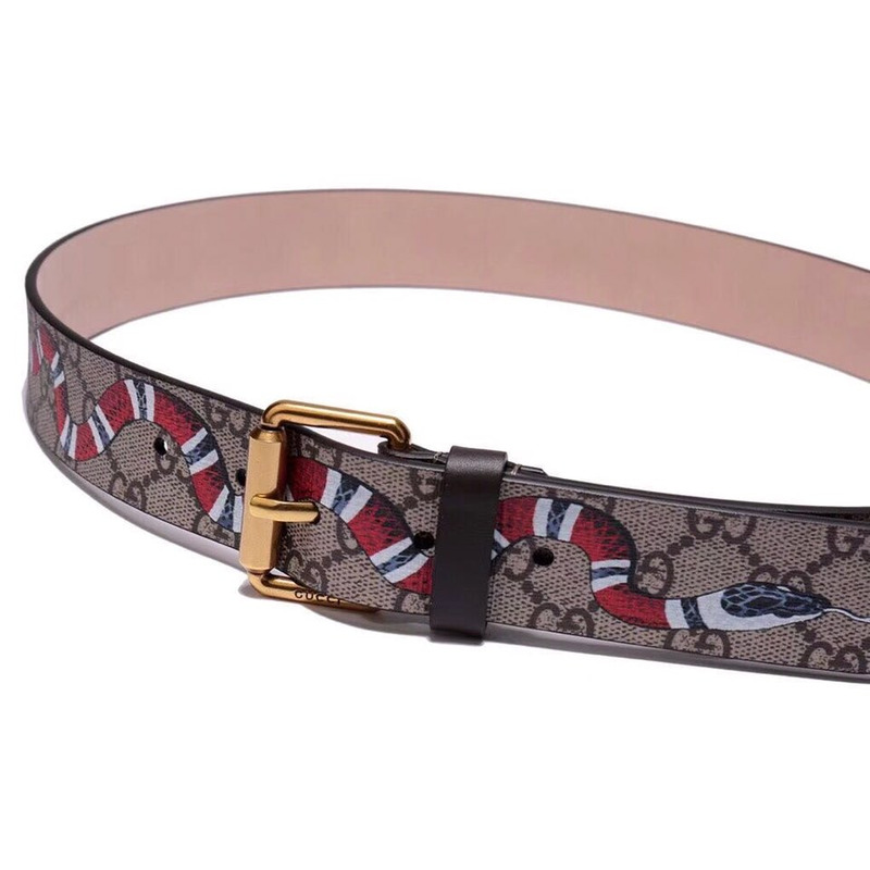 g*u*i S*p*e belt with kingsnake print