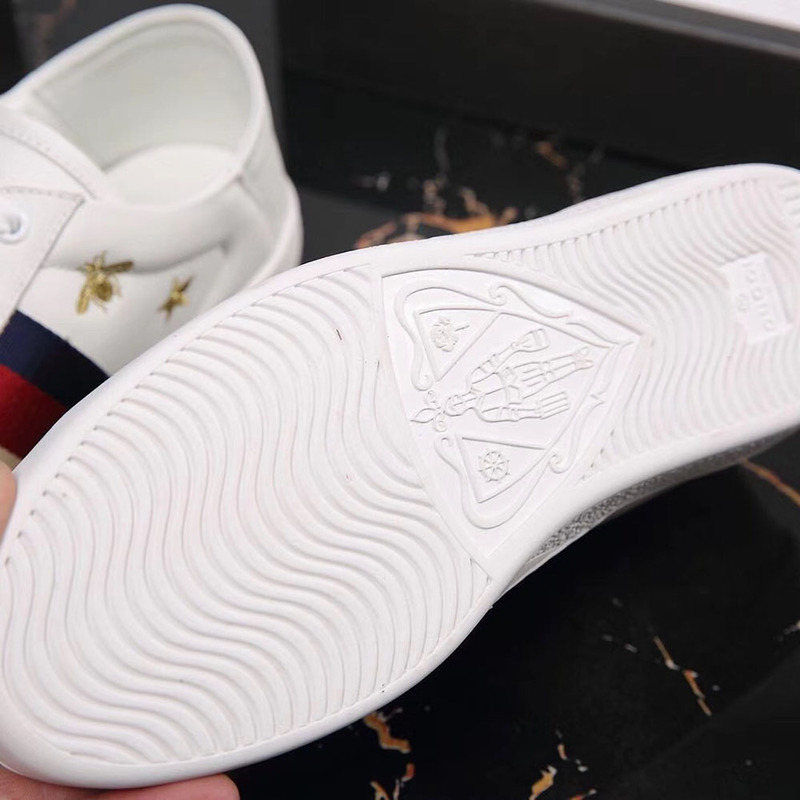 G*u*i ace sneaker with bees and stars(white leather)