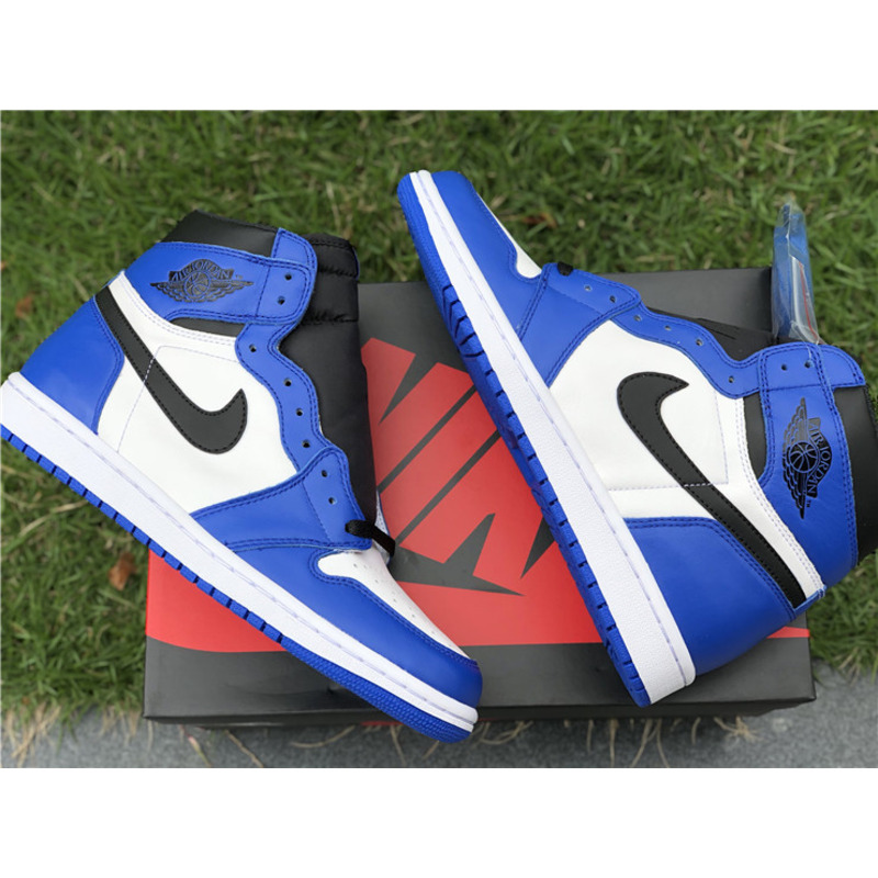 Air Jordan 1 High Sneakers Blue white Men Women