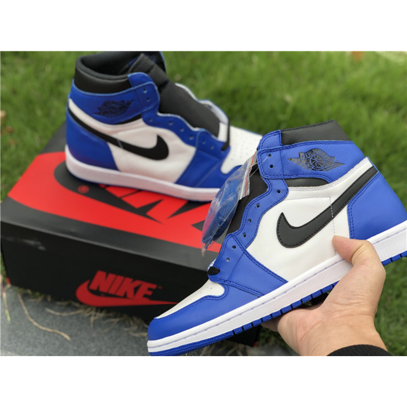 Air Jordan 1 High Sneakers Blue white Men Women