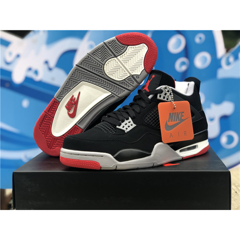 Air Jordan 4 RETRO Bred 2019 308497 060 Sneakers Men