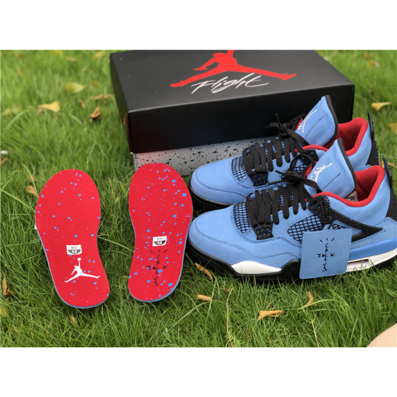 T S x Air Jordan 4 RETRO"Houston Oilers 308497 406 Sneakers Men