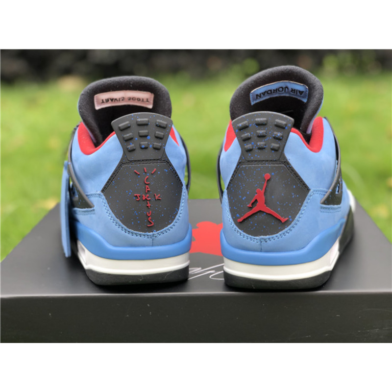 T S x Air Jordan 4 RETRO"Houston Oilers 308497 406 Sneakers Men