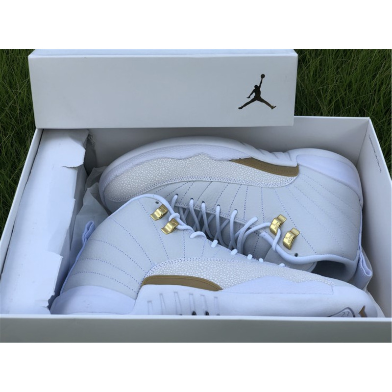 Air Jordan 12"White" OVO 873864 102 Sneakers Men