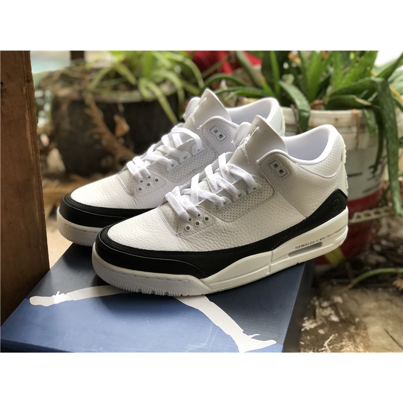 Fragment Design x Air Jordan 3 DA3595 100 Black White Sneakers Men