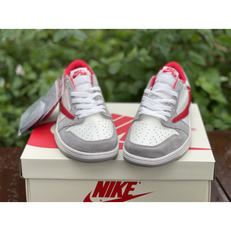 Air Jordan 1 low T S league grey red hook sneakers men women DC6991 016