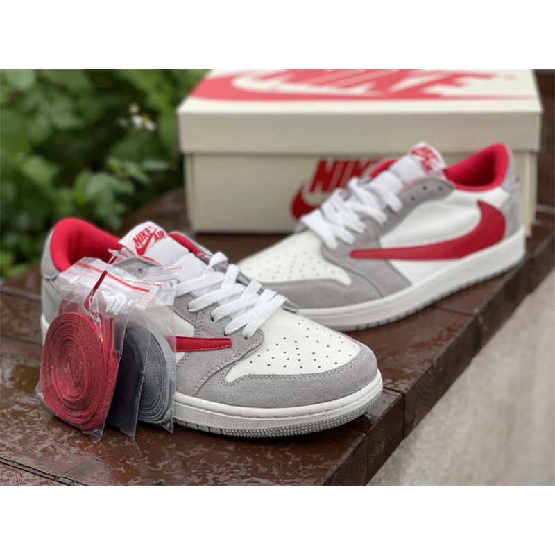 Air Jordan 1 low T S league grey red hook sneakers men women DC6991 016
