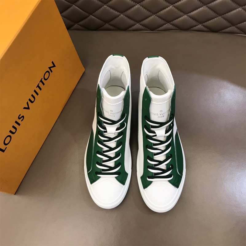 l**is V*t*n tattoo sneaker boot white