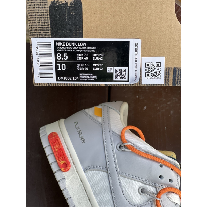 OFF White x Futura x Nike Dunk LOFF W DM1602 104 Sneakers Men Women