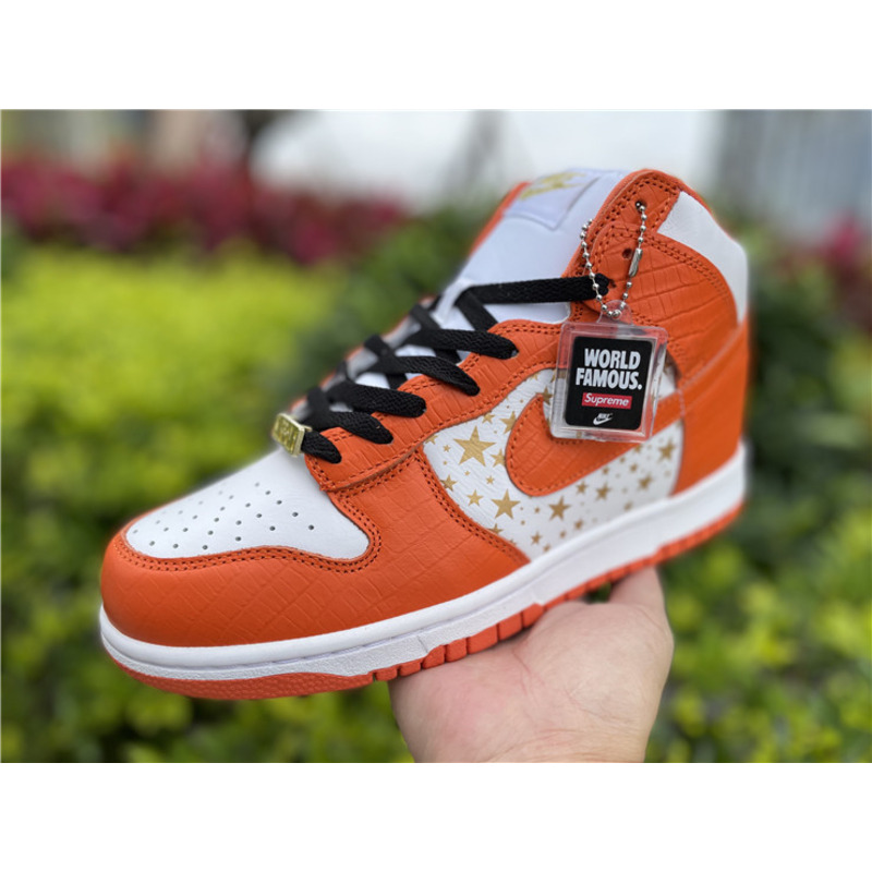 S*p*e x nike sb dunk high "stars orange" sneakers men women