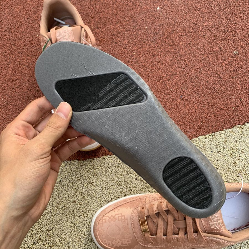 CLOT x Nike Air Force 1 Rose Gold Pink Silk CJ5290 600 Sneakers men women