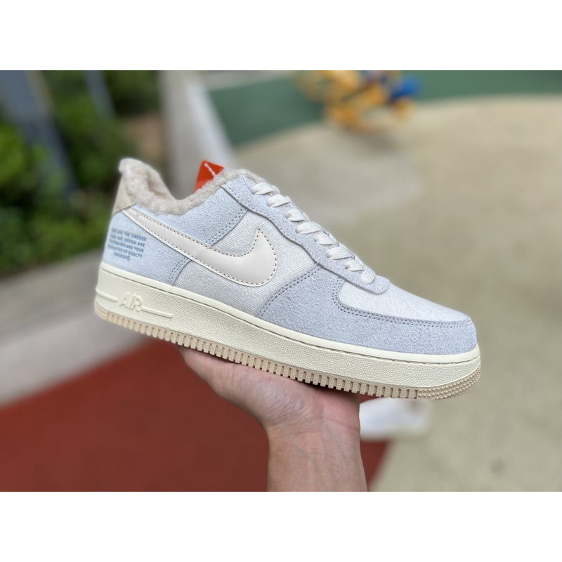 Nike Air Force 1 low light khaki plush 07 LV8 DO7195 025 Sneakers Men Women
