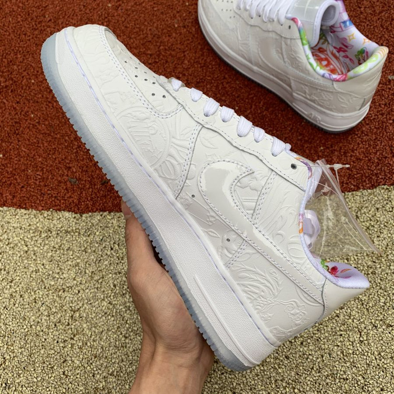 Nike Air Force 1 paper cut pure white CU8870 117 Sneakers Men Women