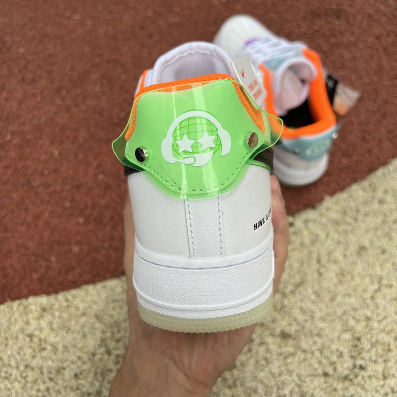 Nike Air Force 1 White Black Orange Luminous DO2333 101 Sneakers men women