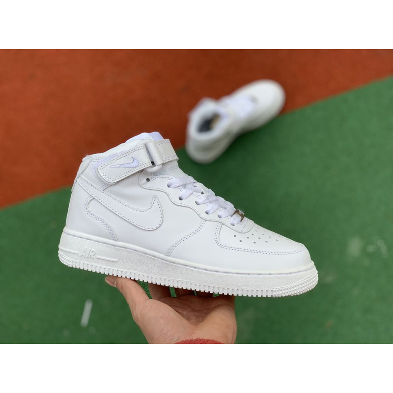 Nike Air Force 1 07 MID GS All White 366731 100Sneakers men women