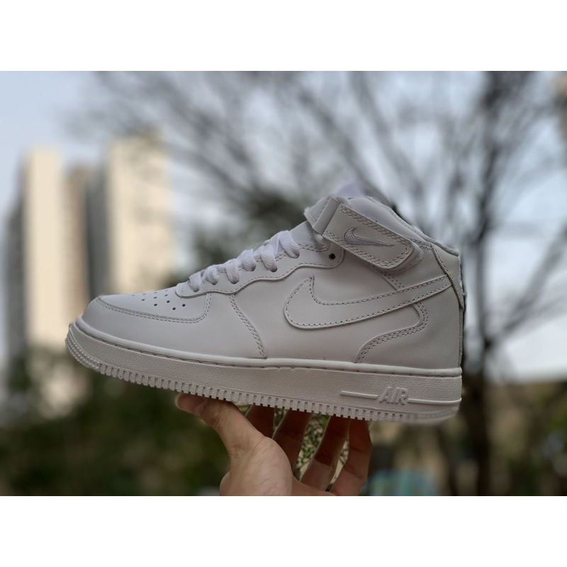 Nike Air Force 1 07 MID GS All White 366731 100Sneakers men women