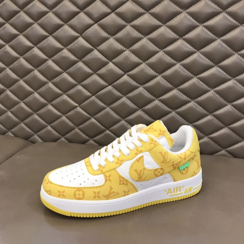 l**is V*t*n x nike air force 1 yellow sneakers